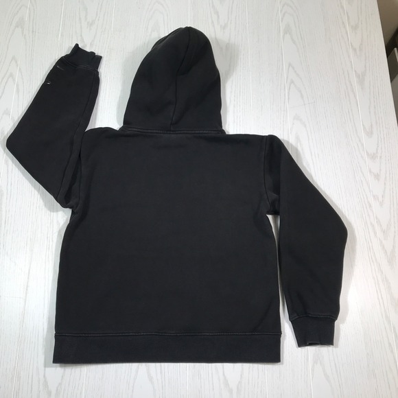 Tulones Currency Collectors Hoodie Men's M Black Heavyweight Pockets Graphic - Picture 2 of 8